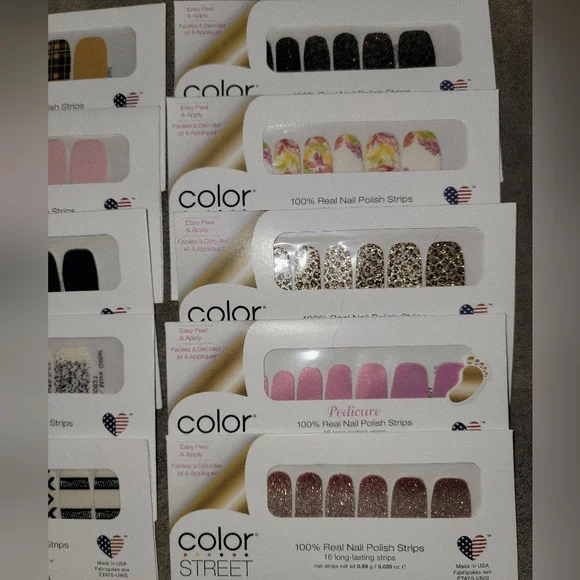10packs BUNDLE ColorStreet NAIL SETS - Picture 3 of 5